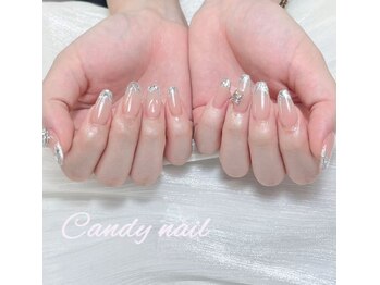 キャンディーネイル(candy nail)の写真/【スカルプ長さだし】ワンカラー¥10900/デザイン持ち込み¥14000★韓国パーツの種類も豊富で選び放題!!