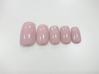 ワンカラージェルネイルショップ イオン新潟東店/ワンカラー ピンク
