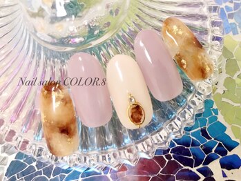 ネイルサロン カラーエイト(Nailsalon COLOR.8)/べっ甲、ニュアンス、トレンド