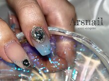 アルスネイル(Ars nail)/キラキラフラッシュネイル