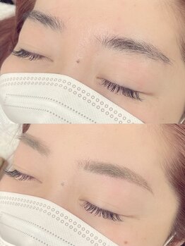 アイラッシュアトリエ フィグ(eyelash atelier fig)の写真/自分では難しい眉毛のお手入れはプロにお任せ★お顔の印象を決める眉をしっかり整え、第一印象もUP♪