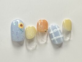 ひまわりネイル