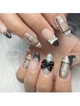 シードットネイル(Cee.nail)/チェック×リボン