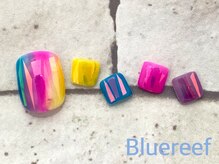 ネイルアンドまつげエクステ ブルーリーフ 四谷三丁目店(Blue Reef)/FOOT　夏カラーネイル