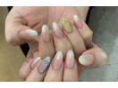 淡色ネイル　シンプル持ち込み