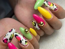 オーラリー ネイル アート メゾン(ORRERY nail art maison)/ハンド / ネオンレオパード