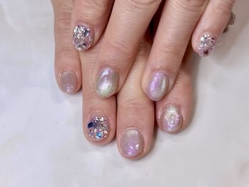 プリモ(PRIMO)/梅雨カラーのアートネイル