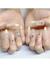 ベティネイル アイラッシュ(Betty Nail)/イエローフレンチ　スカルプ