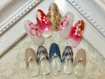 ティーエヌ 本厚木店/和ネイル700０円【7700円税込】