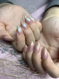 ニュアンス風ネイル