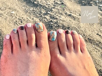 ネイルセッション(nail session)/海を感じるフットネイル