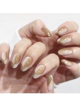 ネイル ビジュー(NAIL BIJOU)/#縦グラフレンチネイル