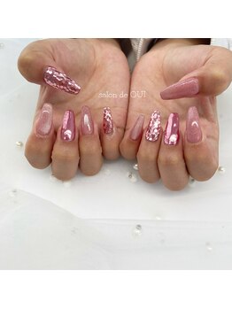 サロンドウイ(salon de OUI)/ピンクネイル