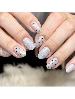 レースハートドットデザイン