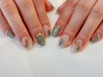 ネイルジュネス(NAIL JEUNESSE)の写真/ひばりヶ丘駅1分☆うるうるで艶々〇今では定番デザインになっているマグネットの種類が豊富〇