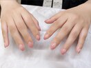 夏ネイル♪桃ピンクグラデ★
