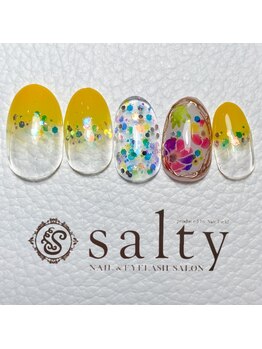 ネイルアンドアイラッシュサロン ソルティ 寺田町(salty)/カラーグラデーション