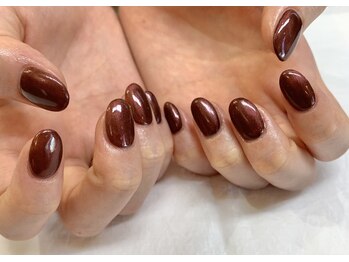 【パールワンカラーネイル】