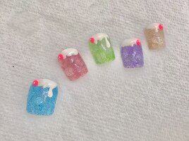 クリームソーダネイル