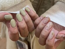 クルネ(QULNE)/ミントグリーン/乳白色