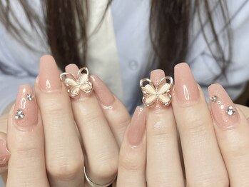 ウサギネイル 新大久保店(usagi nail)/蝶々ネイル