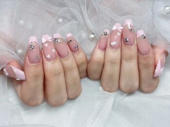 プティ アイビューティ 京橋店(peTiT eyebeauty)/フレンチ ハート リボン