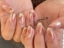 桃ネイル