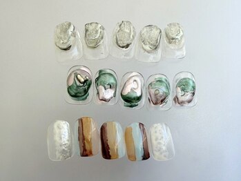 ドロウラピリィ トカ(DLAW Lapilie/toka)の写真/トレンド×ニュアンス。季節ごとのオリジナルデザイン豊富【定額シンプルアート¥6600】[渋谷/表参道]