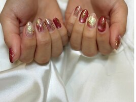 春カラーニュアンスネイル