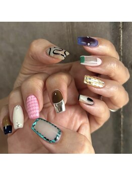 リルム(Relum)の写真/【DESIGNコース(オフ・ケア込)¥9740】自慢したくなる様な可愛いデザイン多数★丁寧ケアでネイルのモチも◎