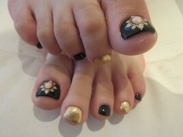 BLACKネイル　FOOT