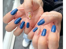 プルースラウンジ トウキョウ(Plus Lounge TOKYO)/ワンカラー★ビジューネイル♪