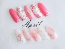 エイプリルプラス(April plus)/花ネイル