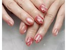 押し花フレンチネイル
