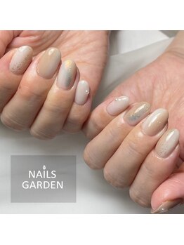 ネイルズガーデン(NAILS GARDEN)/シンプルニュアンスネイル