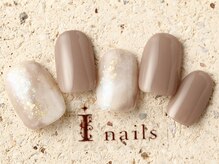アイネイルズ 町田店(I nails)/ストーン風マーブルアート7480円