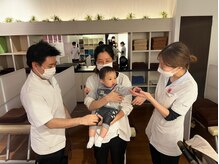 整体アンドリラクゼーションサロン ライン ルララ こうほく店(Line LuRaRa)/子供好きなスタッフ達◎