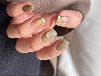 オズ(OZ)/ニュアンスネイル/ミラーネイル