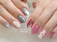 シマー(Shimmer)/ガラスマグ×ハートネイル