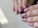 春シアーピンクオフィスネイル