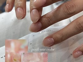 桜色ちゅるんネイル
