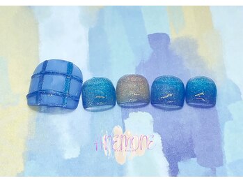 アネモネ(ANEMONE)/マグネットチェックネイル☆