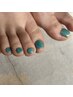 【foot nail】ワンカラー（初回オフ無料）￥5500