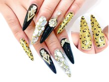 ネイルコレクション ピンク(Nail Collection Pink)/スカルプ付け放題☆ヒョウ柄