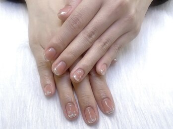 クイーンネイル 新宿(Queen nail)/ミラーフレンチ
