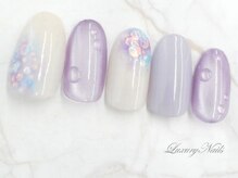 ラグジュアリーネイルズ アカバネ(Luxury Nails Akabane)/梅雨*紫陽花Nail