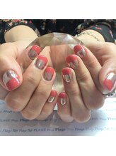 プラージュ(Plage)/ミラーフレンチネイル