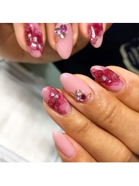 ☆たらしこみネイル☆