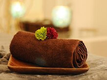 飛花(HIKA)/お身を拭くタオルをお渡しします