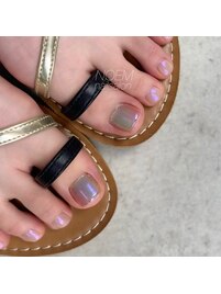 オーロラフットネイル